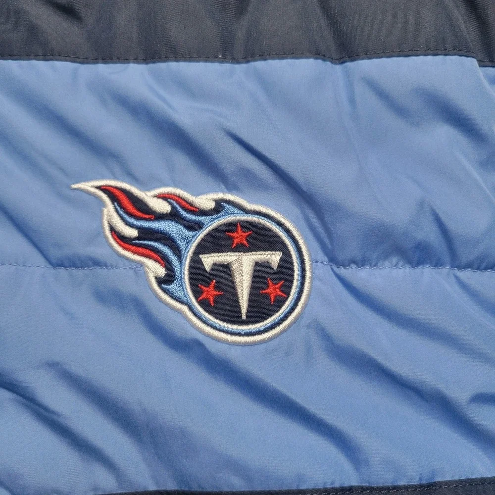 TENNESSEE TITANS Puffer Vest Reversible NFL Full Zip Apparel Pockets Men's 3XL